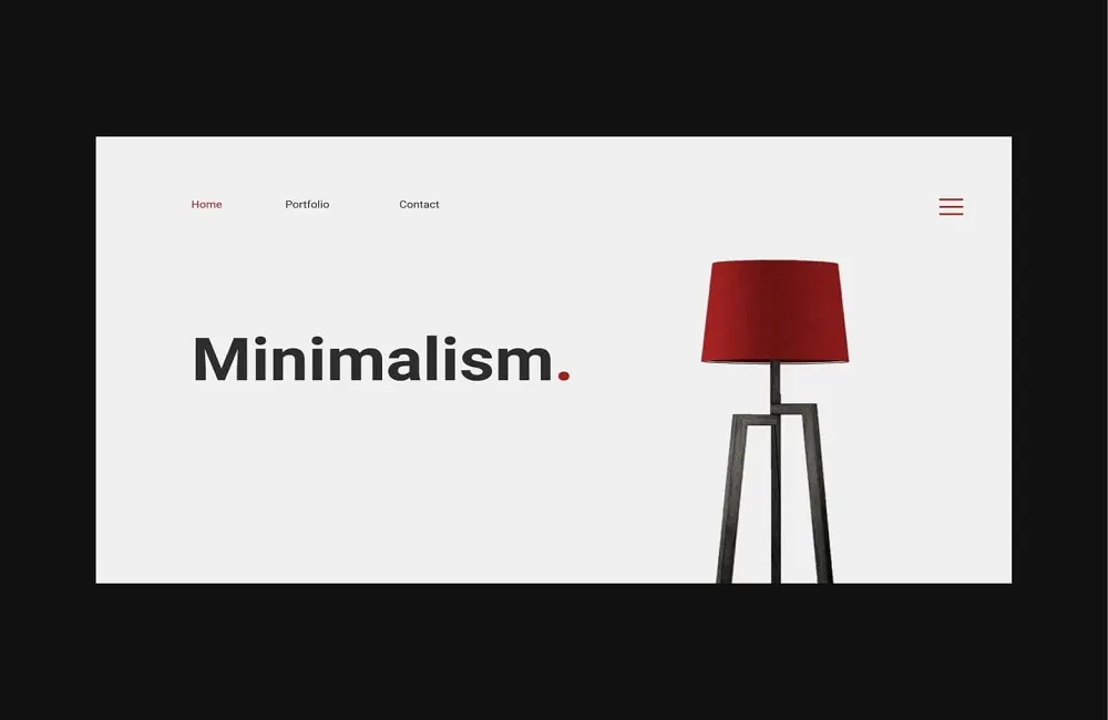 Minimalist website design in Dubai
