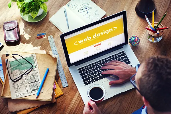 Modern corporate website design in Dubai