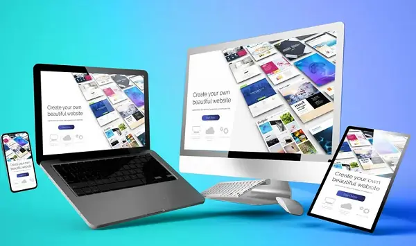 Modern corporate website design in Dubai
