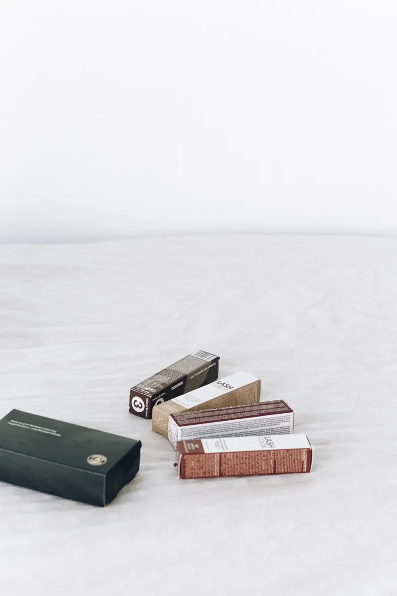 Neatly packaged product boxes shown on a clean product page photo