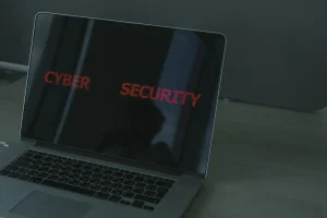 WordPress security checklist shown on a laptop screen